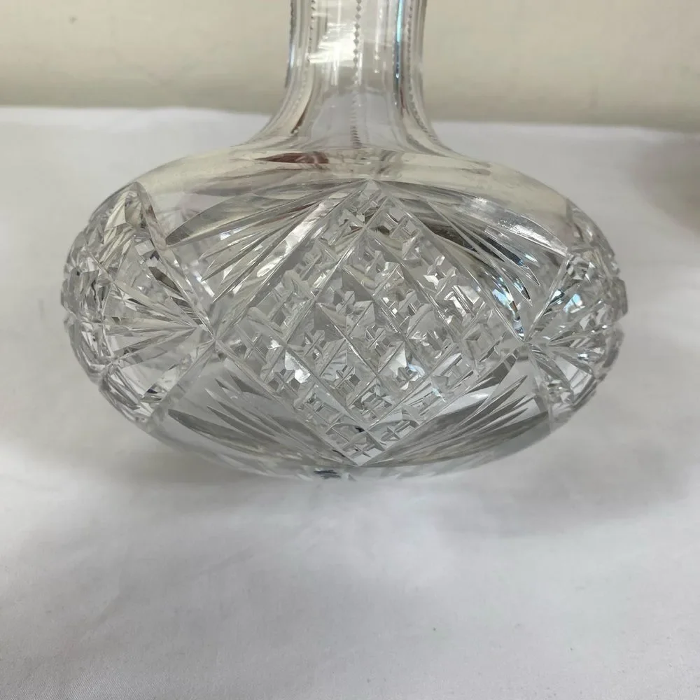 American Cut Glass ABP Edwardian 1901 -1910 antique carafe
